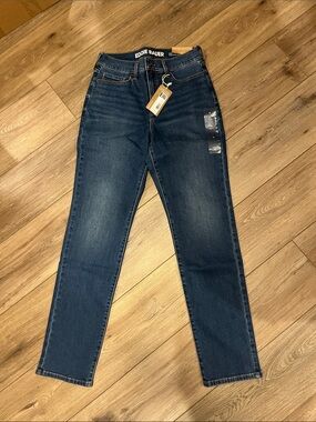 Eddie Bauer Venture Stretch High-Rise Slim Straight Leg lake Jeans NEW NWT